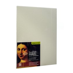 Ampersand Artist Panel Canvas Texture Flat Profile, 9" x 12", 3/8", Pack Of 2