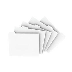 Xerox® Revolution™ Index Tabs, 9" x 11", White, 250 Sheets Per Pack, Case Of 5 Packs