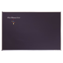 Quartet® Education Magnetic Porcelain Chalkboard, 48" x 36", Black Aluminum Frame