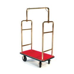 CSL Gold Coast Luggage Cart, 72"H x 44"W x 24"D, Red