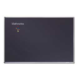 Quartet® Education Magnetic Porcelain Chalkboard, 72" x 48", Black Aluminum Frame