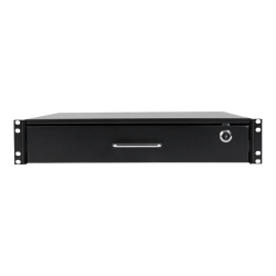 Tripp Lite 2U Locking Rackmount Storage Drawer Rack Enclosures/ Open Frame - Rack storage drawer - black - 2U - 19"