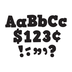 Teacher Created Resources Bold Block Letter Accents, 4", Black, Pack Of 230 Pieces