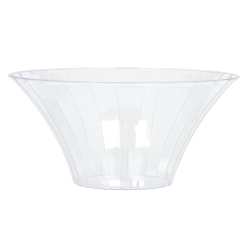 Amscan Medium Flared Plastic Bowls, 3-1/2" x 7", Set Of 10 Bowls