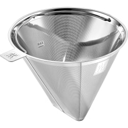 Zwilling Enfinigy 12-Cup Reusable Drip Coffee Maker Filter, Silver