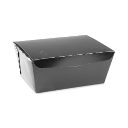 Pactiv Evergreen EarthChoice® OneBox® Paper Boxes, 66 Oz, Black, Carton Of 160 Boxes
