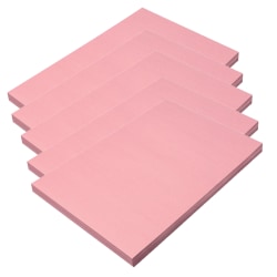 Prang Construction Paper, Medium Weight, 12" x 18", Pink, 100 Sheets Per Pack, Set Of 5 Packs