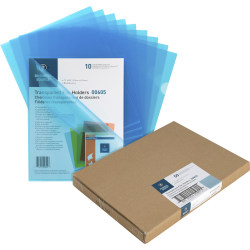Business Source File Folder, Letter, Transparent - 00605BX