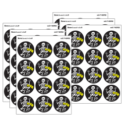 Trend Retro Scratch 'n Sniff Stinky Stickers, eek/Bone Scent, 24 Stickers Per Pack, Bundle Of 6 Packs