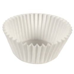Hoffmaster Fluted Baking Cups, 3-1/2" x 1-5/8", White, Case Of 10,000 Cups