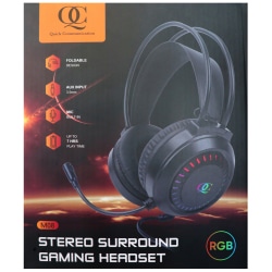 Quick Communication Corp.  Stereo Surround Gaming Headset, Black, 178491