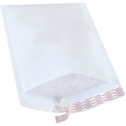 Partners Brand White Self-Seal Bubble Mailers, #3, 8 1/2" x 14", Pack Of 100