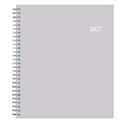 2027 Passages Solid Gray Monthly Planner 8x10