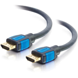C2G 25ft HDMI Cable with Gripping Connectors - High Speed 4K HDMI Cable - 4K 30Hz - M/M - 25 ft HDMI A/V Cable for Audio/Video Device, Home Theater System, Desktop Computer - HDMI Digital Audio/Video - Supports up to 4096 x 2160 - Gold Plated Connector