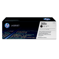 HP 305X Black High Yield Toner Cartridges, Pack Of 2, CE410XD