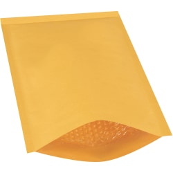Partners Brand Kraft Heat-Seal Bubble Mailers, #4, 9 1/2" x 14 1/2", Pack Of 100