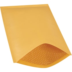 Partners Brand Kraft Heat-Seal Bubble Mailers, #6, 12 1/2" x 19", Pack Of 50