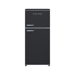 Galanz Retro 18 Cu. Ft. Dual Door Refrigerator, Retro Black, Total Qty 1