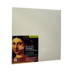 Ampersand Artist Panel Canvas Texture Flat Profile, 12" x 12", 3/8", Pack Of 2