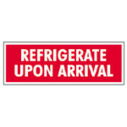 Tape Logic® Preprinted Shipping Labels, SCL237, "Refrigerate Upon Arrival," 1 1/2" x 4", Red/White, Pack Of 500