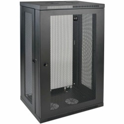 Eaton Tripp Lite Series SmartRack 21U Low-Profile Switch-Depth Wall-Mount Half-Height Rack Enclosure, Black