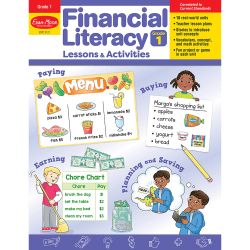 Evan-Moor Financial Literacy Lessons & Activities, Grade 1