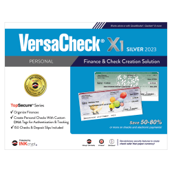VersaCheck® X1 INKcrypt Silver Software, 2023, Windows® 8.1/10/11, Disc/Product Key