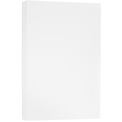 JAM Paper® Cover Card Stock, Legal Size (8-1/2" x 14"), 80 Lb, White Glossy, Pack Of 50 Sheets