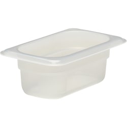 Cambro Translucent GN 1/9 Food Pan, 2-1/2"H x 4-1/4"W x 6-15/16"D, Pack Of 6 Containers