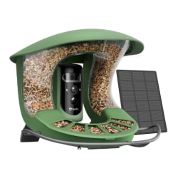 Birdfy® Feeder 2 Pro Bird Feeder with Dual-Lens Camera, Solar Panel and Free AI Lifetime Subscription, Green
