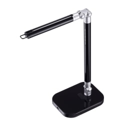 Black+Decker PureOptics™ Exalt Flash™ Detachable Head LED Clamp-On Desk Lamp, Adjustable, 19", Black