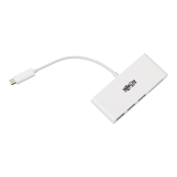 Tripp Lite 3-Port USB C Hub Adapter w/ x3 USB-A Ports & Micro SD & SD / MMC Memory Reader USB 3.1 Gen 1 Hub, USB Type C, USB-C, USB Type-C - Hub - 3 x USB 3.1 - desktop