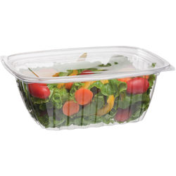 Eco-Products Rectangular Deli Containers, 32 Oz, Clear, Pack Of 200 Containers