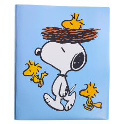 Innovative Designs Licensed Poly Folder, 3 Prongs, 2-Pockets, 11.62" x 9.5", Peanuts, Quantity 1