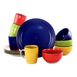 Gibson Home Color Vibes 12-Piece Dinnerware Set