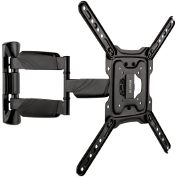 Mount-It! Full Motion TV Wall Mount For Screen Sizes 32" To 55", 2-1/2"H x 10-3/4"W x 14-5/16"D, Black