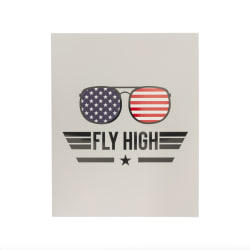 Eccolo Lena + Liam Paper Back To School 2-Pocket Folder, 9-1/4" x 11-1/2", Fighter Jet Patriot