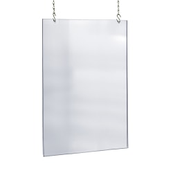 Azar Displays Acrylic Hanging Poster Frame, 36" x 24", Clear