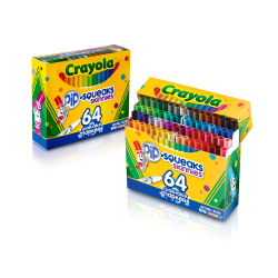 Crayola® Pip-Squeaks™ Skinnies Kids' Color Choice Box, Assorted Colors, Box Of 64