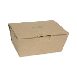 Pactiv Evergreen EarthChoice® Tamper Evident OneBox Paper Boxes, 3-1/4"H x 6-9/16"W x 4-1/2"D, Case Of 160 Boxes