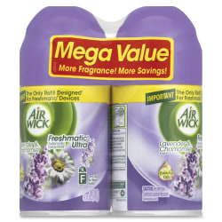 Air Wick Lavender Refill Pack - Aerosol - 5.90 oz - Lavender, Chamomile - 60 Day - 6 / Carton - Odor Neutralizer, Long Lasting