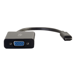 C2G Mini HDMI to VGA Adapter - Mini HDMI to VGA Converter - Male to Female - Video converter - HDMI - VGA - black