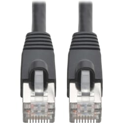 Tripp Lite Cat6a Snagless Shielded STP Patch Cable 10G, PoE Black M/M 35ft - First End: 1 x RJ-45 Male Network - Second End: 1 x RJ-45 Male Network - 1.25 GB/s - Patch Cable - Shielding - Black
