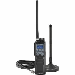 Cobra® 40-Channel Road Trip Handheld CB Radio with Magnet-Mount Antenna, Black, HHRT50