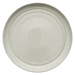 Staub Ceramic Dinnerware 4-Piece Salad Plate Set, 9", White Truffle