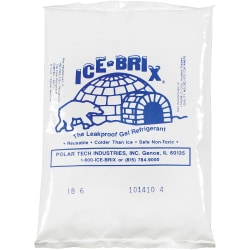 Ice-Brix™ Cold Packs, 6 oz, 5 1/2" x 4" x 3/4", Box Of 48