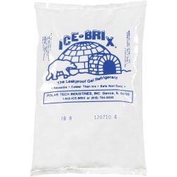 Ice-Brix™ Cold Packs, 8 oz, 6" x 4" x 3/4", Box Of 36