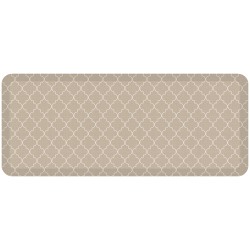 GelPro Designer Comfort Polyurethane Anti-Fatigue Mat For Hard Floors, 20" x 48", Trellis Khaki
