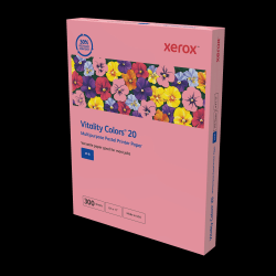 Xerox® Vitality Colors®20 Multipurpose Pastel Printer Paper, 1 Ream, 300 Sheets Per Ream, Pink, Letter Size, 20 lb., 30% Recycled
