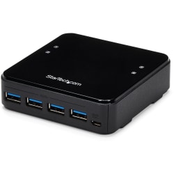 StarTech.com 4X4 USB 3.0 Peripheral Sharing Switch - USB Switch for Mac / Windows / Linux - 4 Port USB 3.0 Switch - USB A/B Switch - Share up to four USB 3.0 devices between four different computers - 4X4 USB 3.0 Peripheral Sharing Switch for Mac/Windows